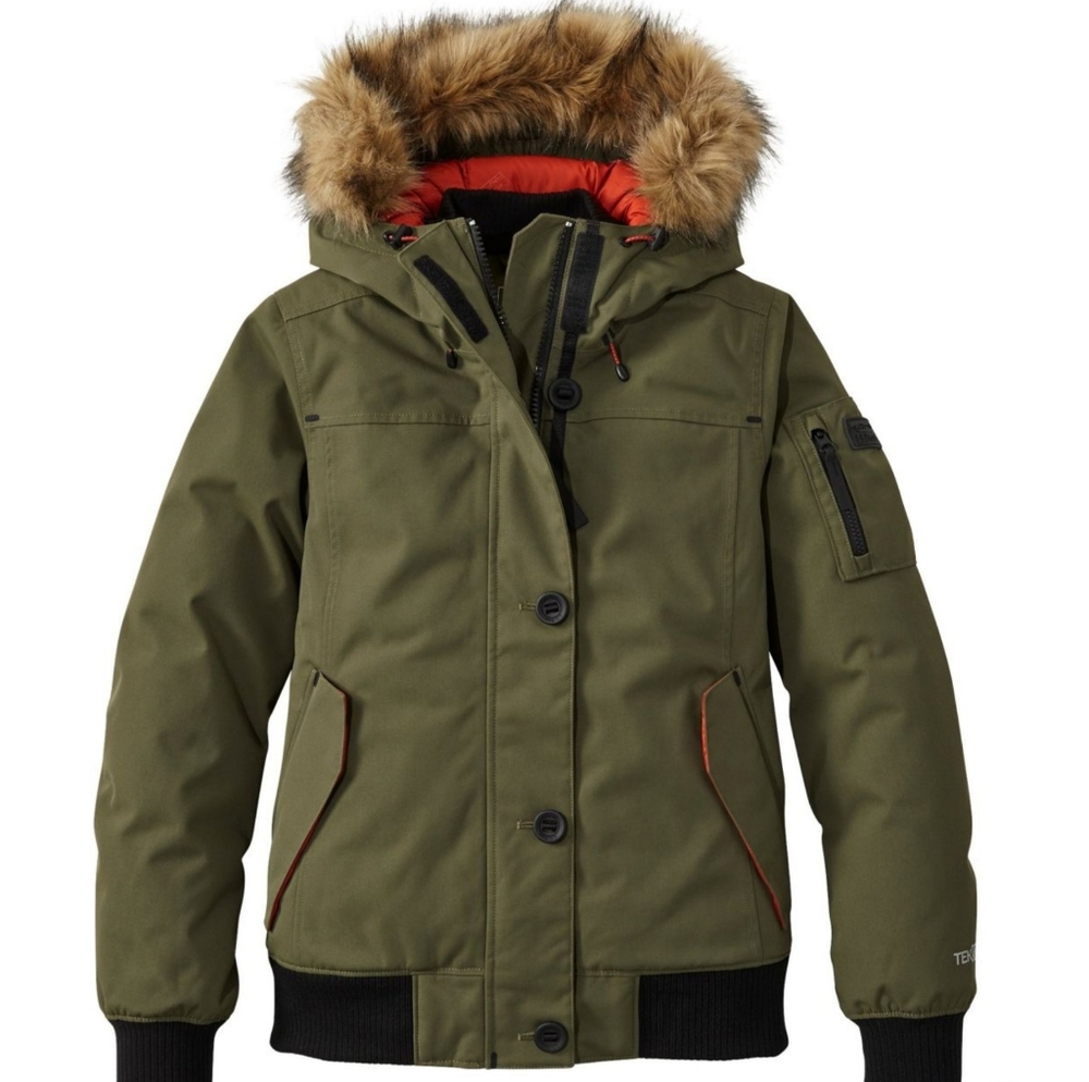 Women’s L.L. Bean Maine Mountain Down Jacket MSRP $299 Kelp Green RARE